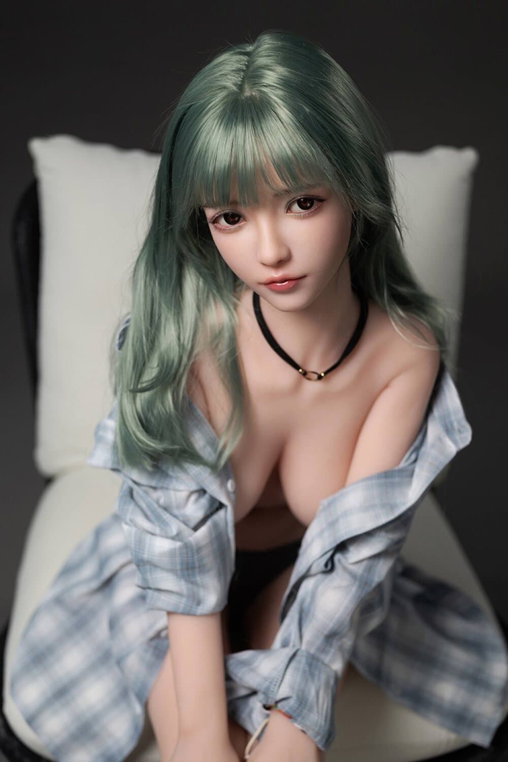 149cm/4ft11 D-cup Silicone Head Sex Doll - Bertha